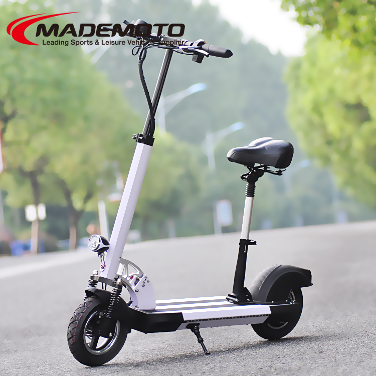 New model 400w hub brushless motor electric scooter with lithium battery LiFePO4